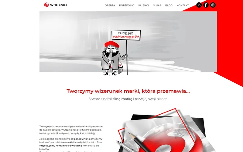 Strona firmy Studio Whiteart